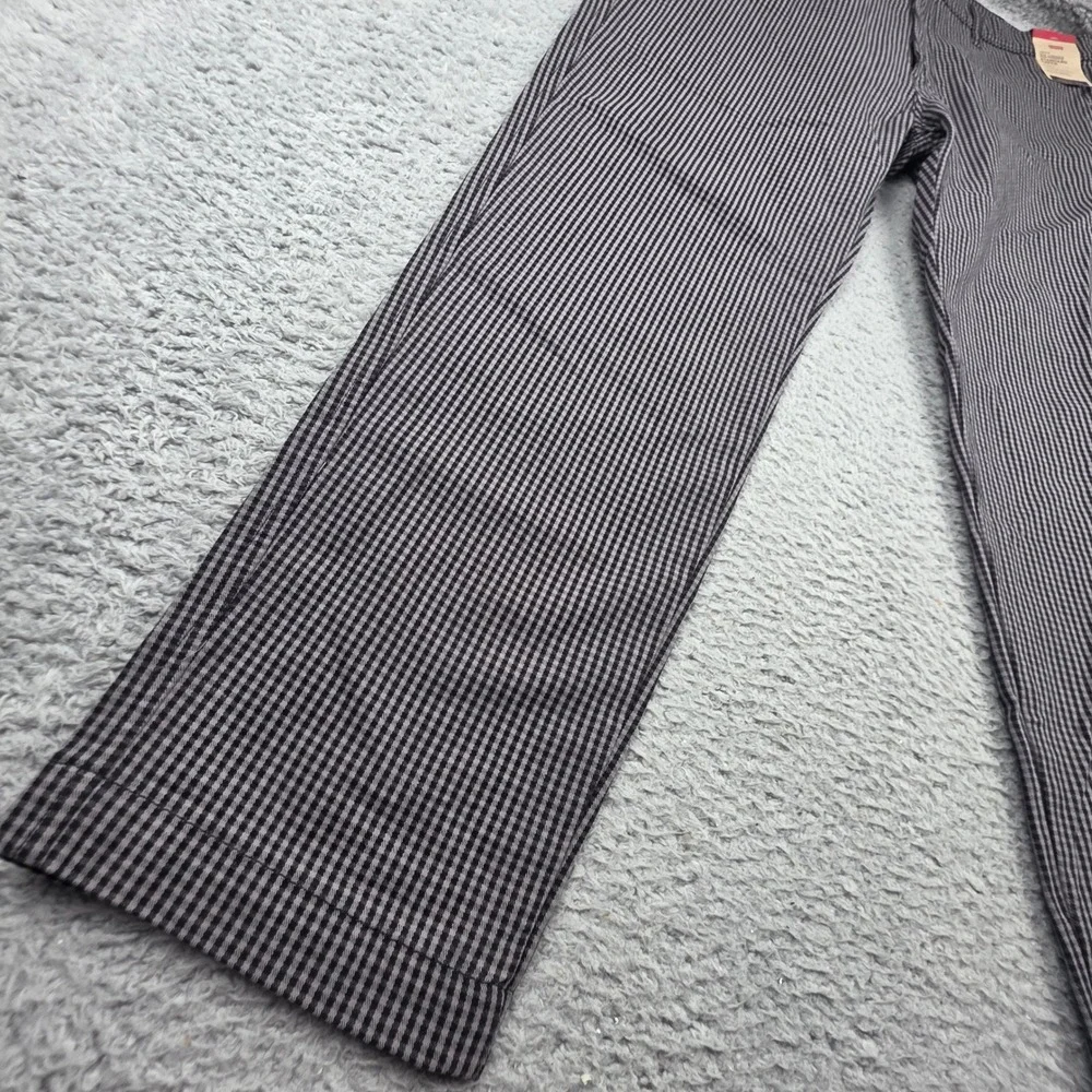 Levi's XX Chino Pants Men 38x30 Black White Gingham Standard Taper Stretch